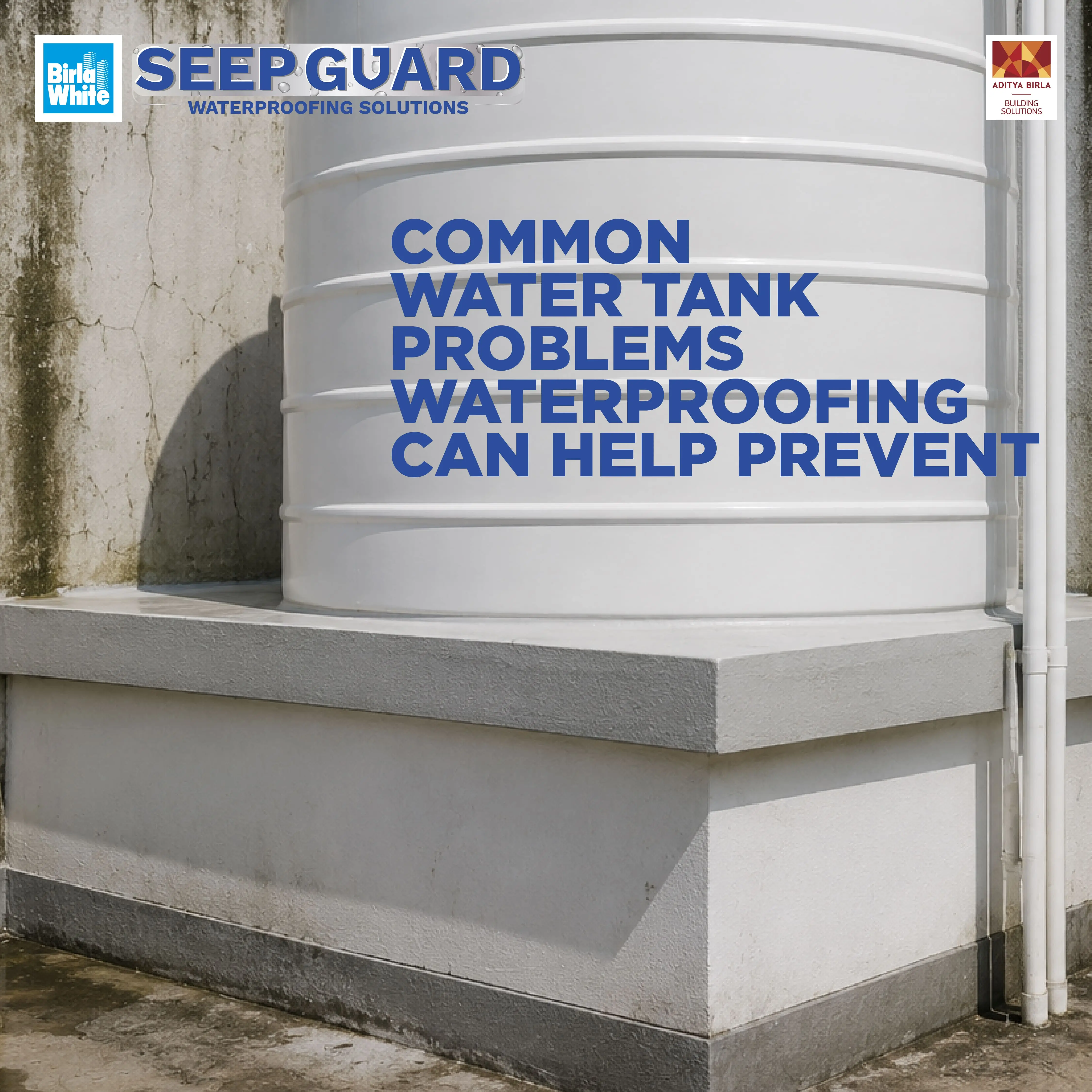 Common Water Tank Problems waterproofing can help prevent