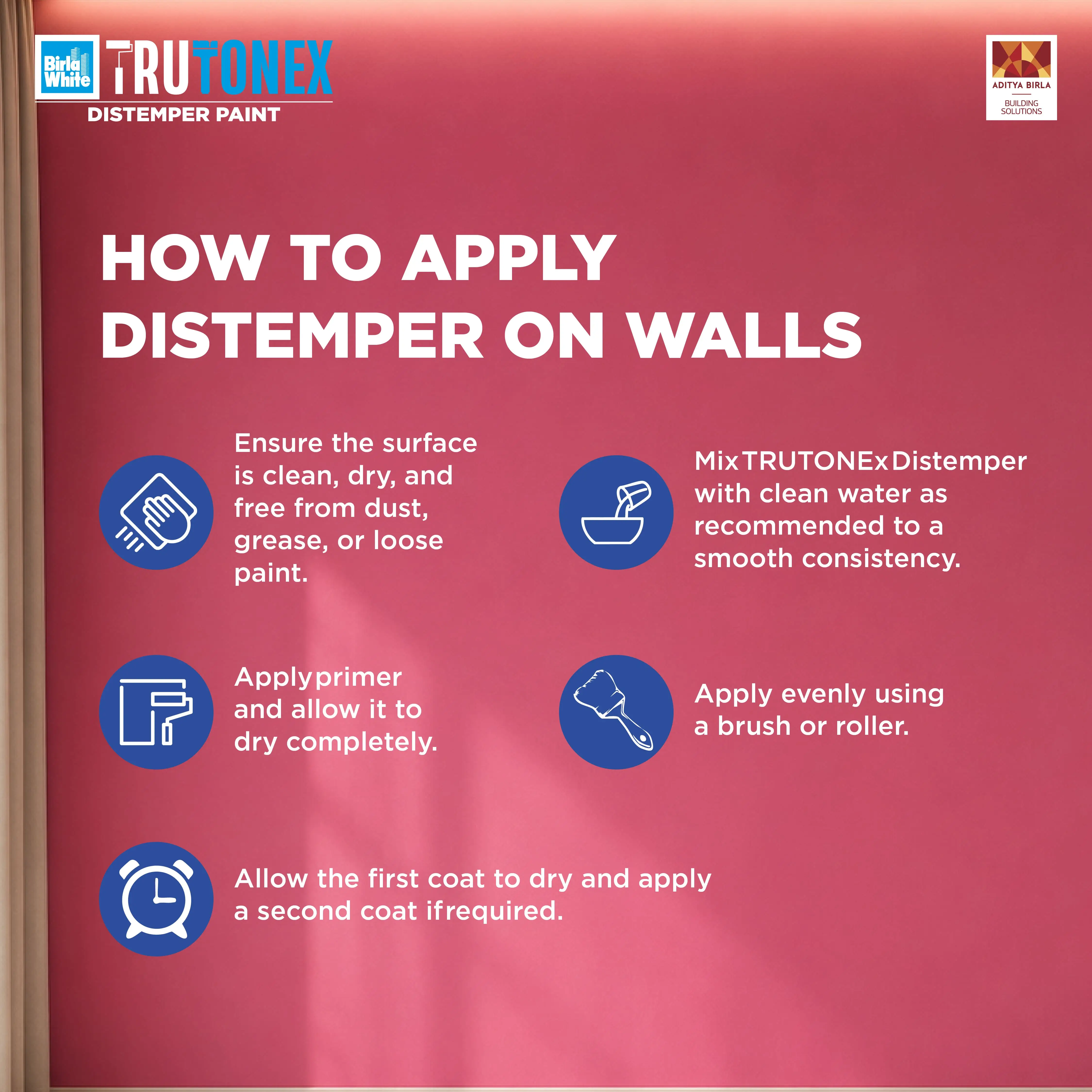 How to Apply Distemper on Walls