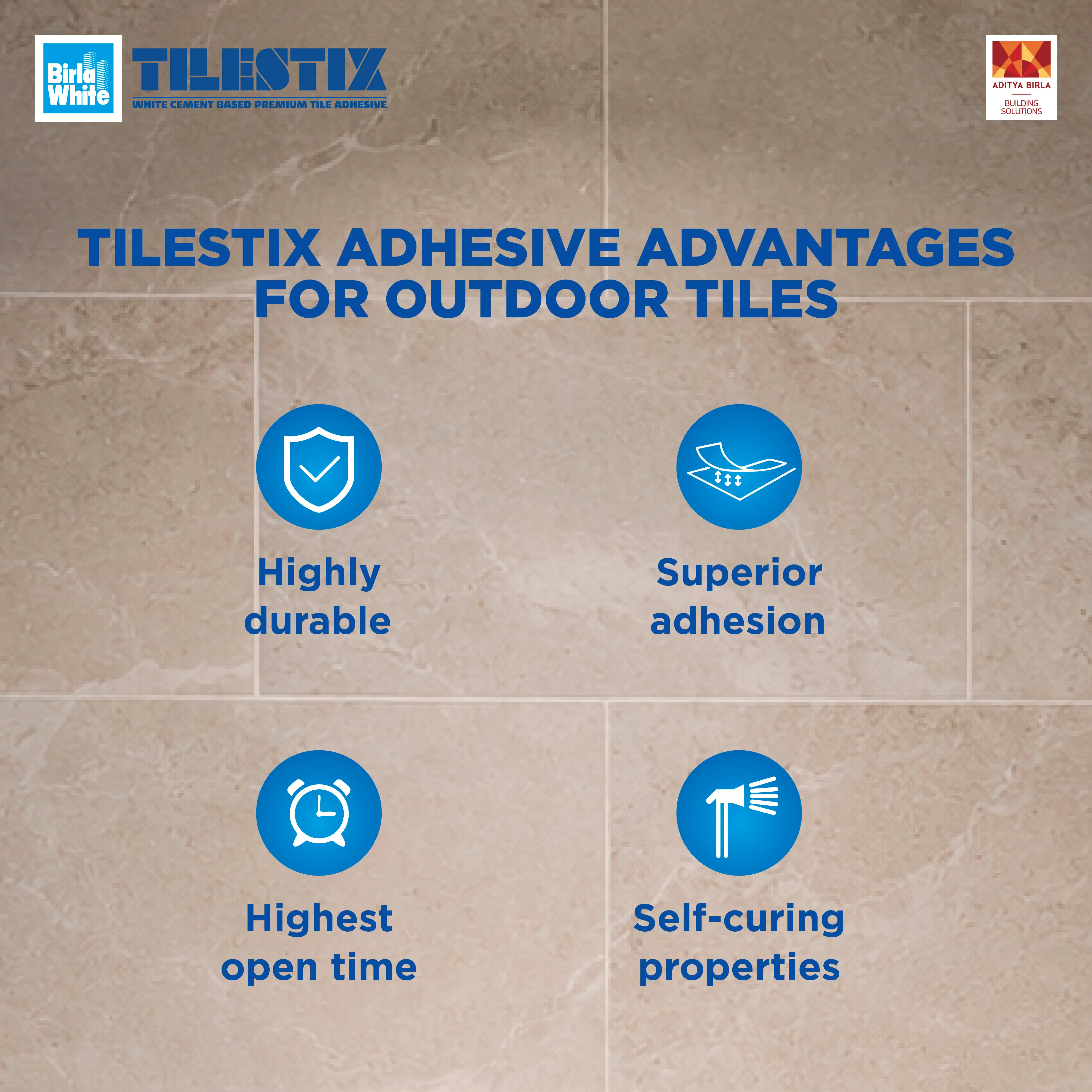 TileStix Adhesive Advantages for Outdoor Tiles
